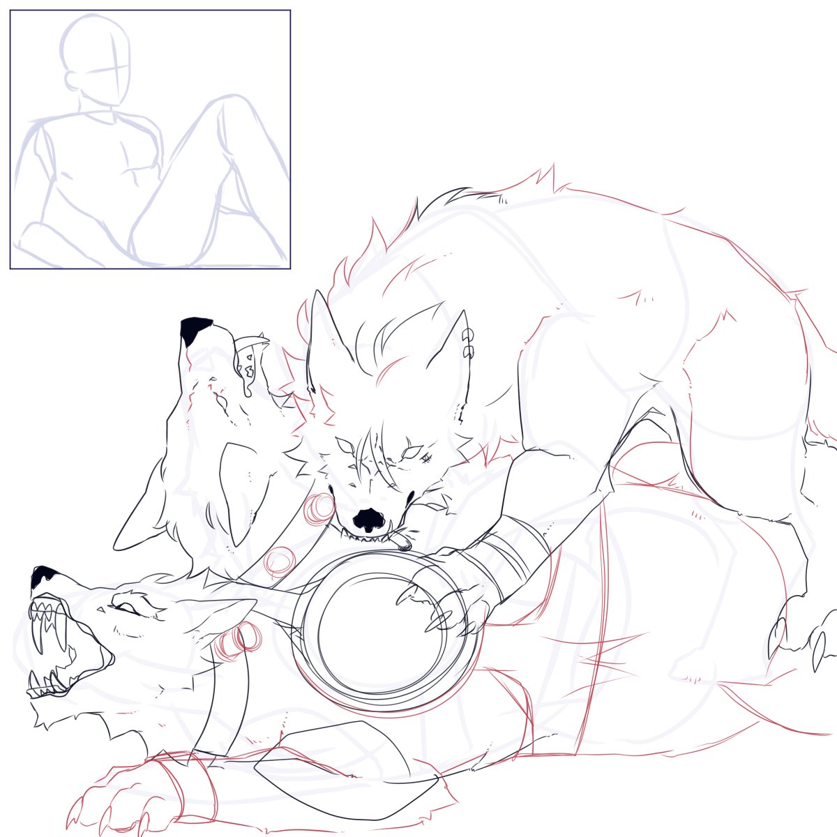 Gr_immi's tweet image. I lied to myself, I expected to doodle more but I got distracted. Some roughs for the next AU doodles.
#arcane #moonlightau #werewolfvi #werewolf #vi #caitlyn #caitvi