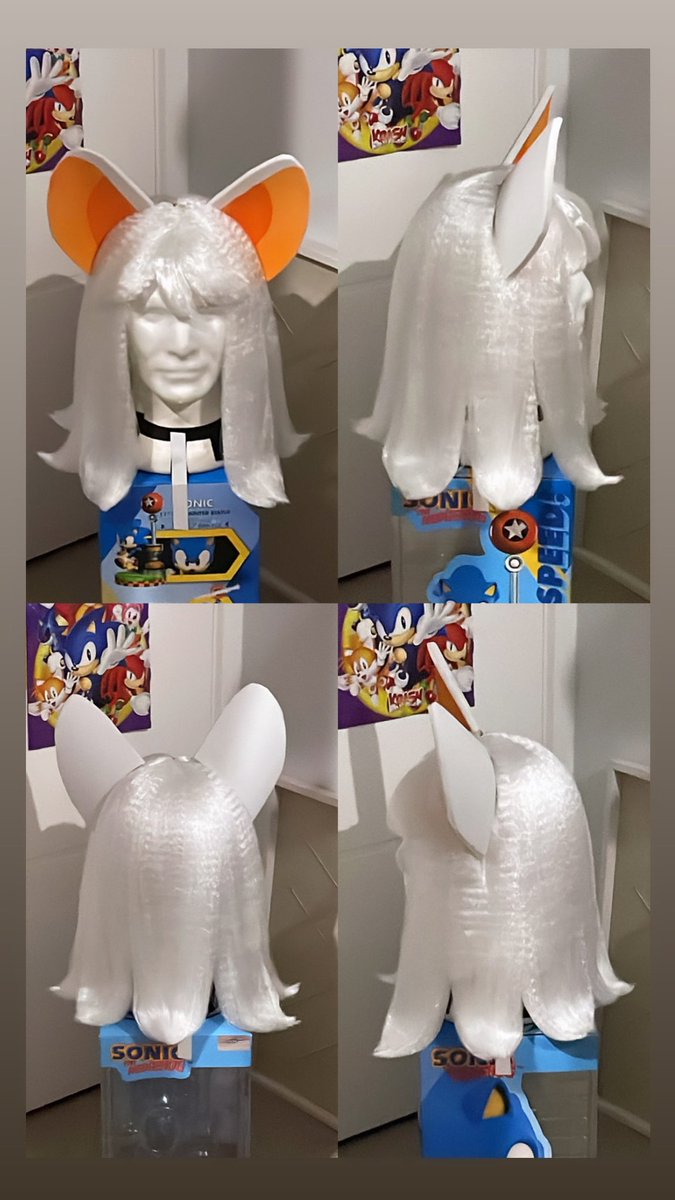 omg i barely post here🔥🔥🔥in the meantime while im doing a comic redraw, look at my rouge wig i just finished🕺🕺