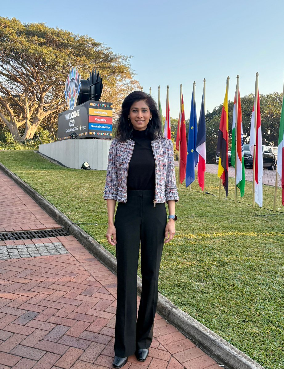 GitaGopinath's tweet image. Here in KwaZulu-Natal for the #G20SouthAfrica Finance Ministers and CB Governors’ Meeting. Looking forward to insightful exchanges on how to enhance economic resilience & spur growth, and on debt sustainability for low-income countries.