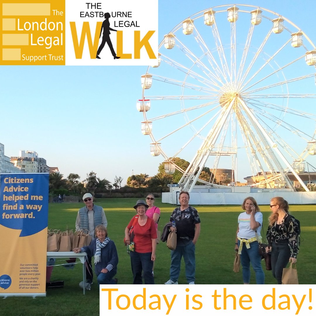 londonlegal's tweet photo. The Eastbourne #LegalWalk is finally here! 🎉

Today we come together in support of free legal advice in and around Eastbourne. 💪

A huge thank you to everyone who signed up to participate we look forward to cheering you on today! 🙏 https://t.co/VFGT7od55o