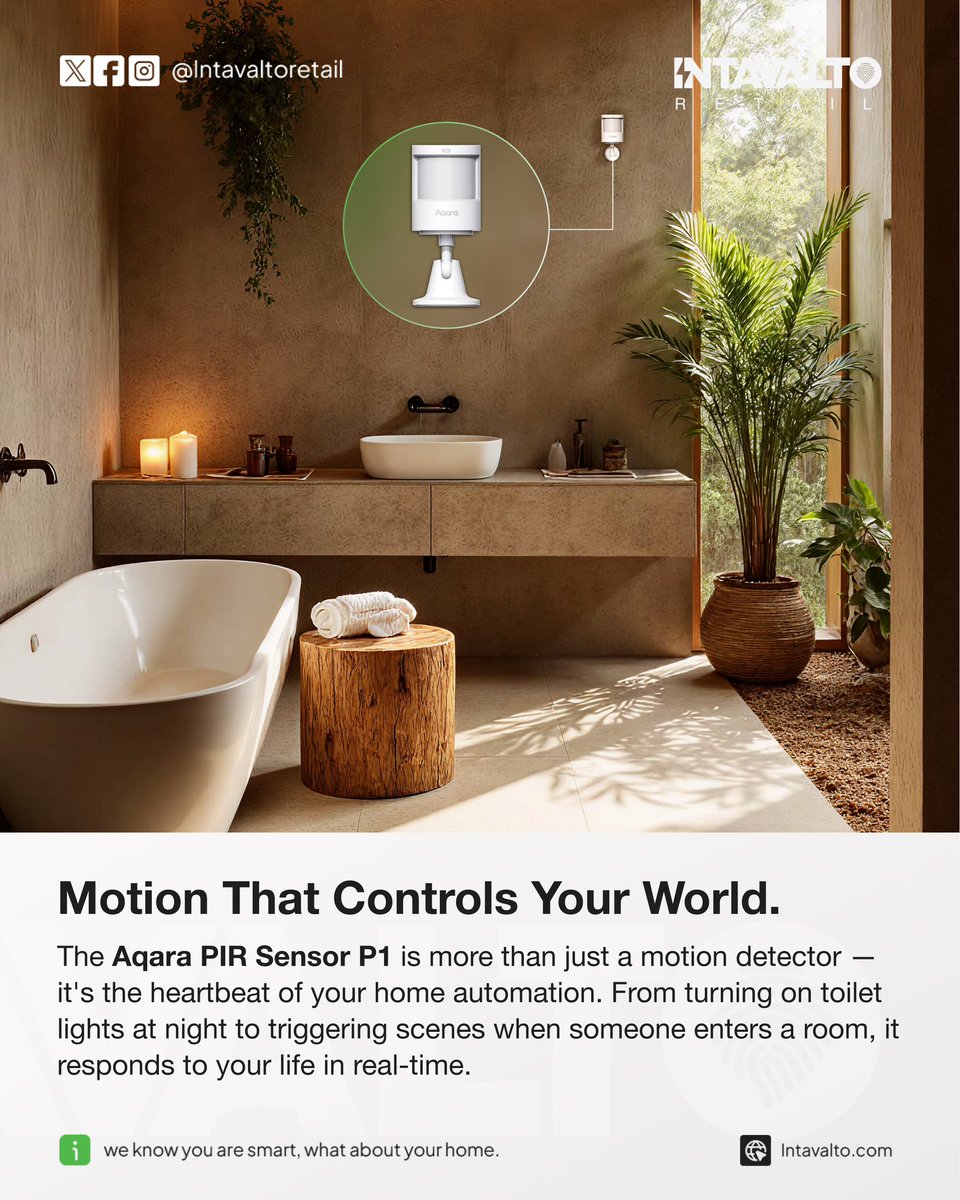 Upgrade your home with smart motion detection! 

The Aqara Motion Sensor keeps your space secure and your automation smooth — all without lifting a finger.

#Aqara #SmartHome #HomeAutomation #MotionSensor #SmartSecurity #IoTDevices #SmartLiving #HomeGadgets #TechLife