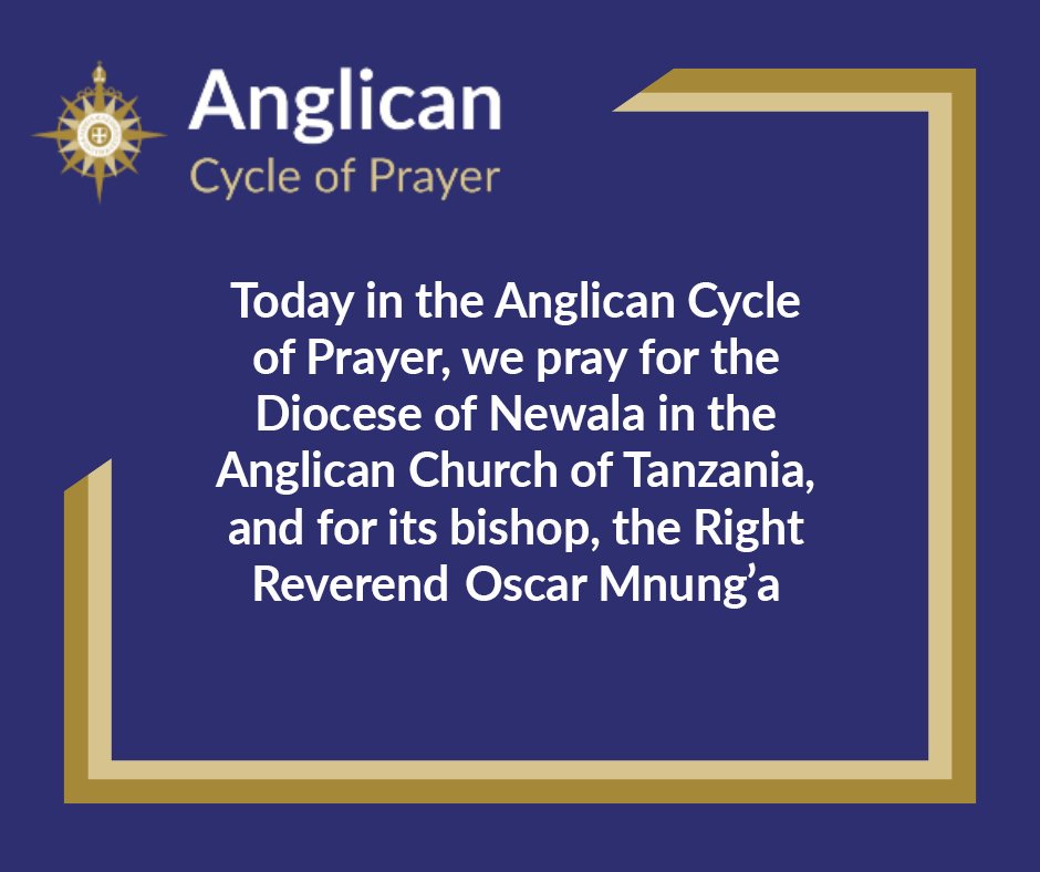 AnglicanWorld's tweet image. Today in the Anglican Cycle of Prayer, we pray for the Diocese of Newala in the Anglican Church of Tanzania, and for its bishop, the Right Reverend Oscar Mnung’a.