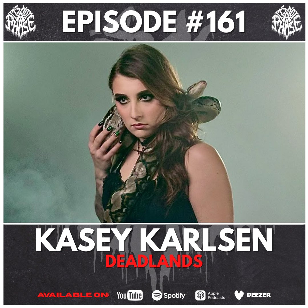 🚨 NEW EPISODE 🚨

This week I'm joined by <a href="/DeadlandsBand/">Deadlands</a> vocalist, Kasey Karlsen.

We discuss their new EP 'SEVEN', the EP's concept, signing with <a href="/Spinefarm/">Spinefarm</a>, collaborating with The Pretty Wild, metal elitists and gatekeepers, and more.

WATCH / LISTEN: itsnotaphase.co.uk
