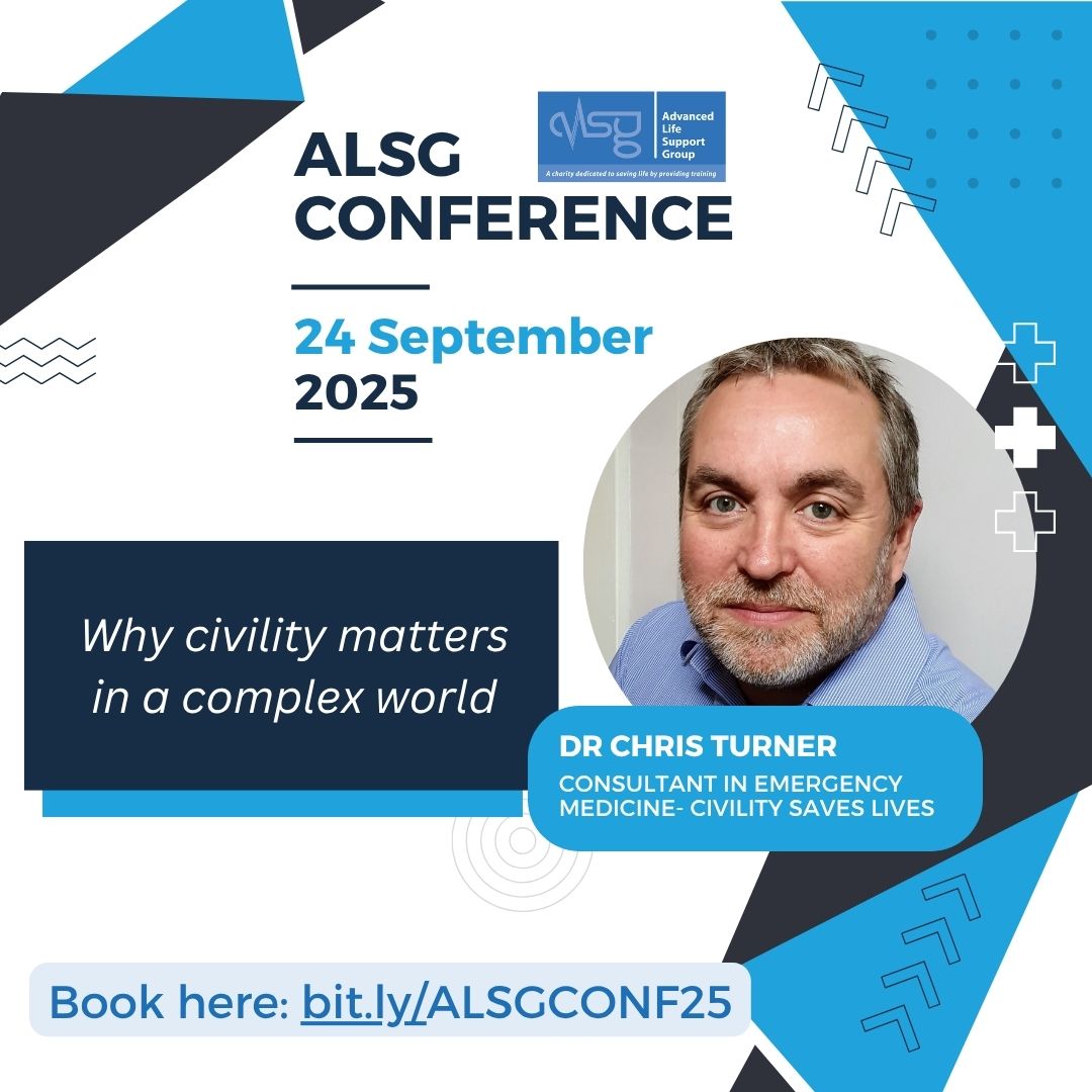 _ALSG_'s tweet image. We're delighted to welcome Dr Chris Turner to the ALSG Conference in September. As co-founder of Civility Saves Lives, he'll share insights on spreading the civility message and its impact on the work environment. Want to know more? Book your place: bit.ly/ALSGCONF25