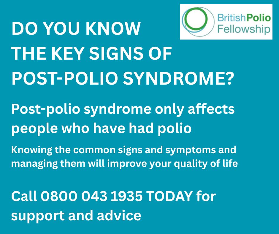 Share widely and let's support more and more #polio survivors facing PPS