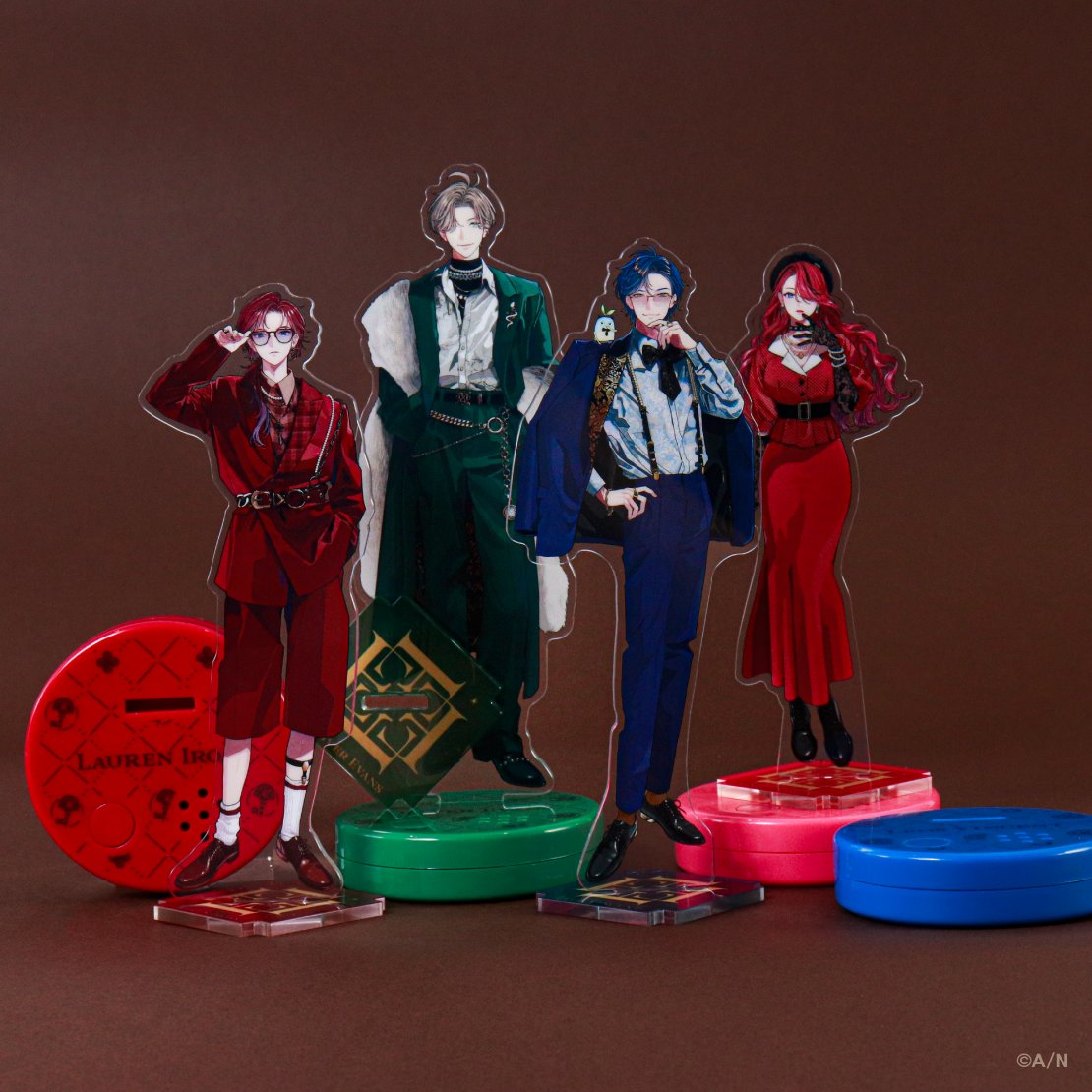 イエモン アクリルスタンド 4体セット にじさんじ所属ユニット「エデン組」のデビュー4周年を記念して