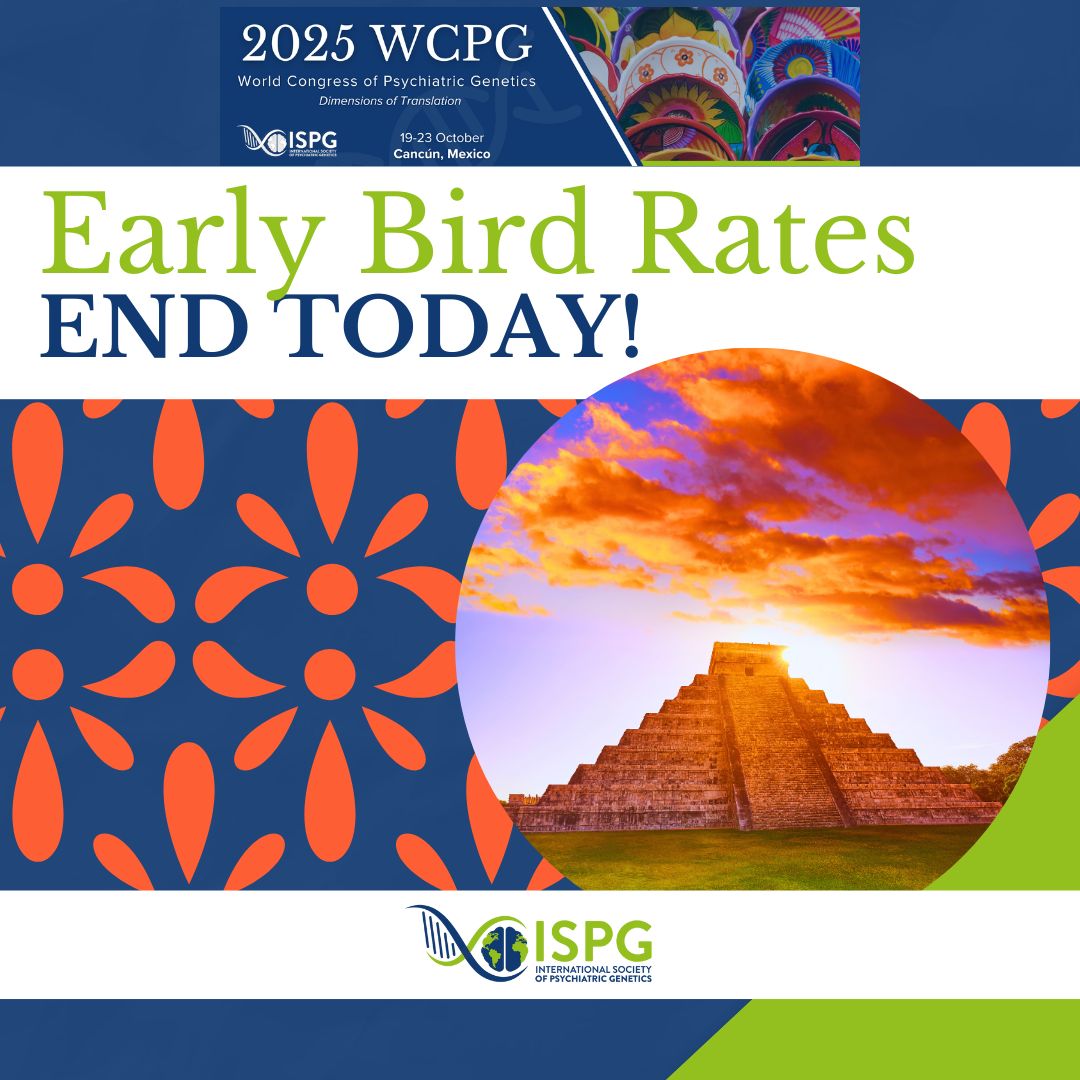 ISPGnet's tweet image. Early Bird Rate Ends Today!
Deadline: July 17, 2025
Register Now: ispg.societyconference.com/v2/#card/regis…