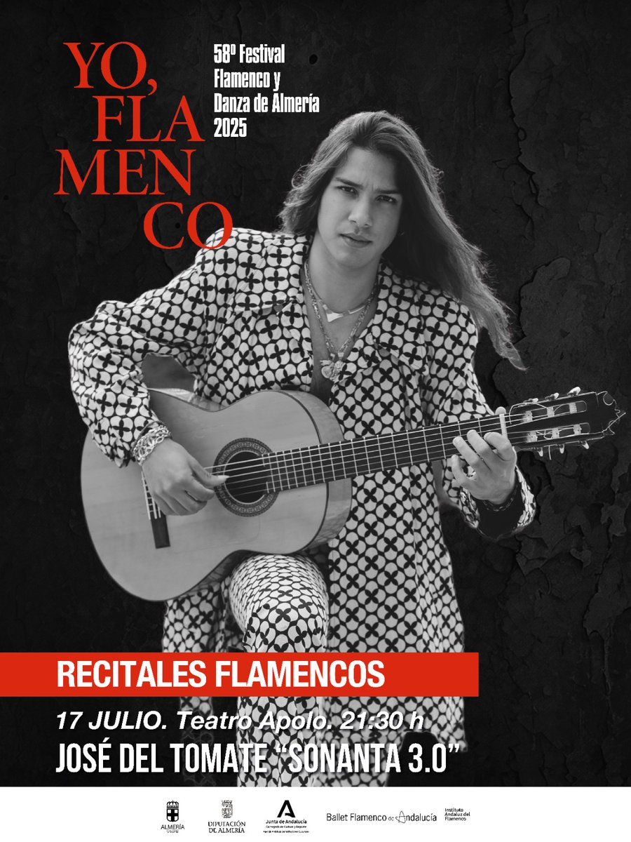 📢 Recuerda, ¡plan para hoy!
👏 José del Tomate con 'Sonanta 10'.  21.30 horas, Teatro Apolo.
🎟️ Últimas entradas. almeriaculturaentradas.es
#AlmeriaEScultura <a href="/aytoalm/">Ayuntamiento de Almería</a> @windcruz