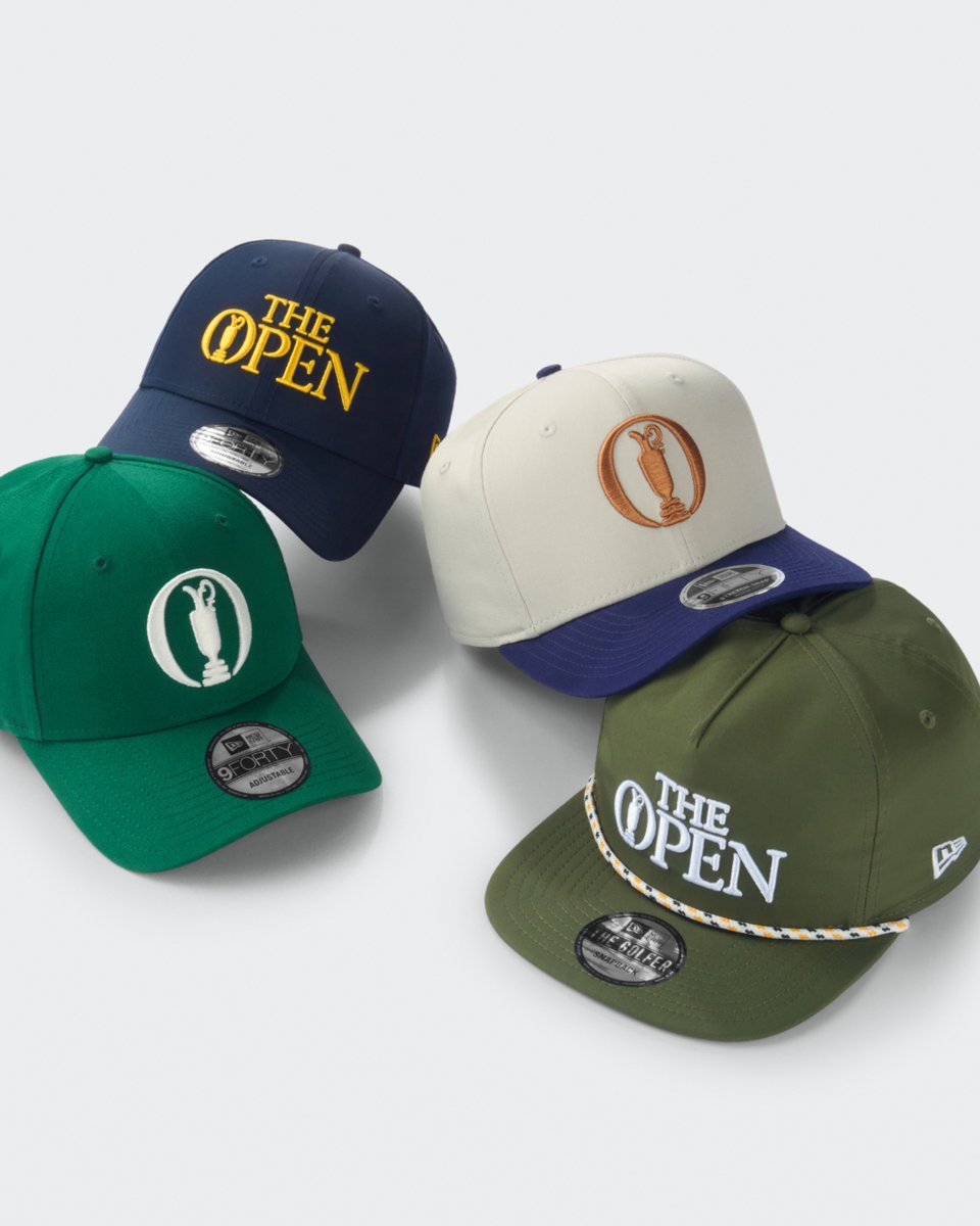 NewEraCap's tweet image. Rep the oldest golf tournament in the world with a selection of 9FORTYs, Golfers, and more. Shop The Open collection and gear up for the championship with New Era Cap. newer.ac/25-TheOpen