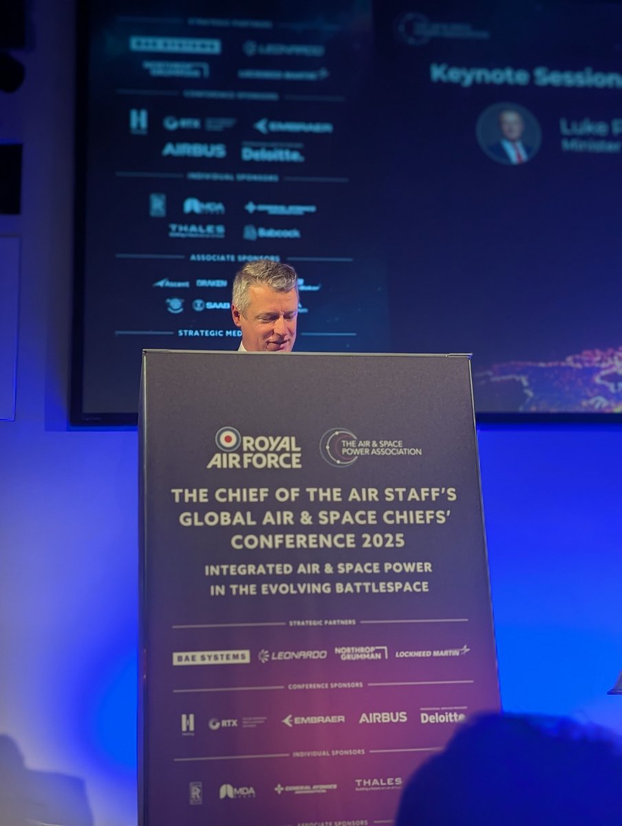 latikambourke's tweet image. Feels a bit poor form.
Defence Secretary John Healey was supposed to be keynote speaker at the Chief of the Air Staff's Global Air and Space Chiefs' conference and Armed Forces Minister Luke Pollard showed up citing the 'news' that the Labour govt inherited for keeping Healey…