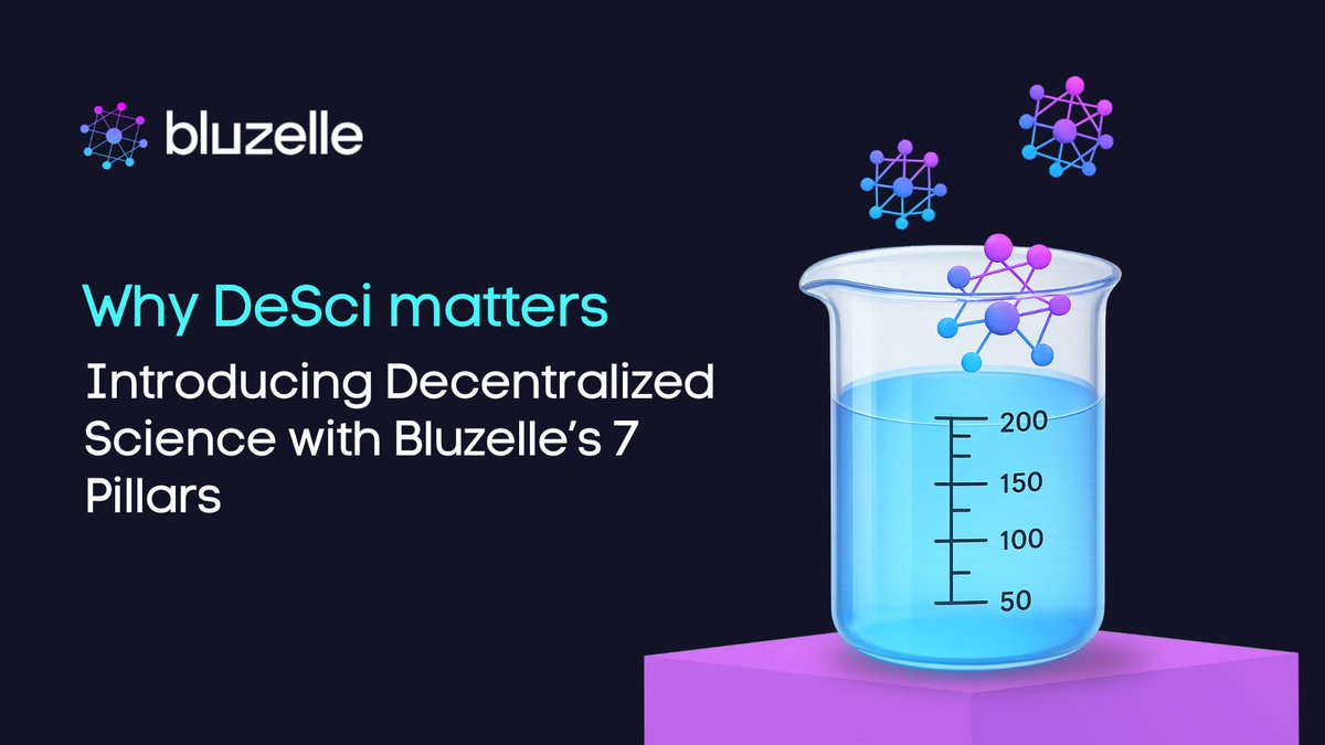 BluzelleHQ's tweet photo. Rebuilding Science with #Web3 is a now a possibility with DeSci.

#Science drives progress, but the system behind it is broken. Funding is centralized, access is limited, and contributions are often overlooked.

DeSci (Decentralized Science) is fixing this using blockchain.

With DeSci:
 - Research can be crowdfunded
 - #Data is stored openly and immutably
 - Scientists keep ownership of discoveries
 - Peer review is transparent, not gatekept

At @BluzelleHQ, we’re building on 7 pillars that powers this shift.

Bluzelle’s 7 Pillars of DeSci
🧬 IP Tokenization with Capella
 🧬 Research Funding Through $BLZ
 🧬 Decentralized Patent Storage
 🧬 Immutable Research Data with R2
🧬 Integration with Other DeSci Protocols
 🧬 Translating Research into Real-World Applications
🧬 Public Engagement Through Science #NFTs

#Bluzelle deploys this solutions to make science research more open, collaborative, and impactful.

DeSci isn’t just a movement, it’s a new model for how knowledge is created, owned, and shared.

#Bluzelle #DeSci #BLZ