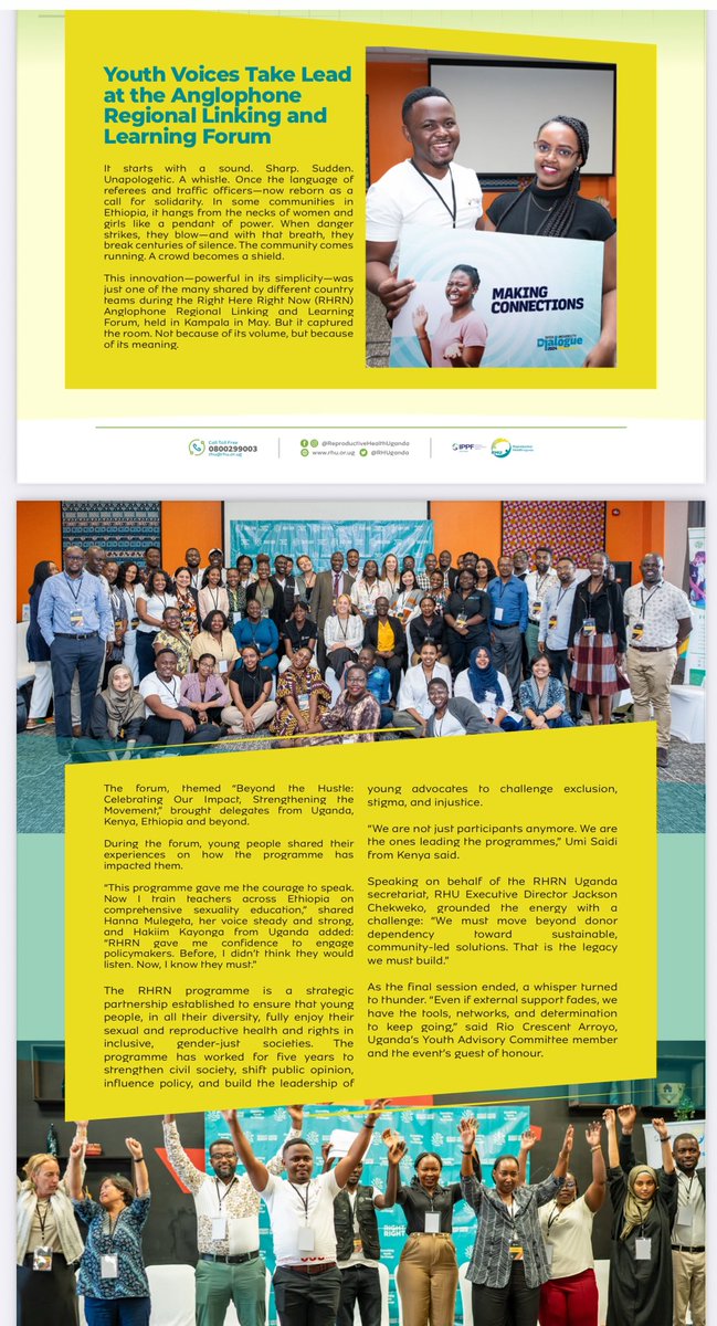Reproductive Health Uganda (@rhuganda) on Twitter photo #ThrowbackThursday
Flashing back to the Right Here Right Now Anglophone Regional Linking & Learning event hosted in Kampala by <a href="/rhrn_ug/">RightHereRightNw🇺🇬</a> !
The event brought together passionate changemakers from Uganda, Kenya, Ethiopia, Nepal, and the Netherlands — all united to Link. Learn. Lead #ThrowbackThursday
Flashing back to the Right Here Right Now Anglophone Regional Linking & Learning event hosted in Kampala by <a href="/rhrn_ug/">RightHereRightNw🇺🇬</a> !
The event brought together passionate changemakers from Uganda, Kenya, Ethiopia, Nepal, and the Netherlands — all united to Link. Learn. Lead