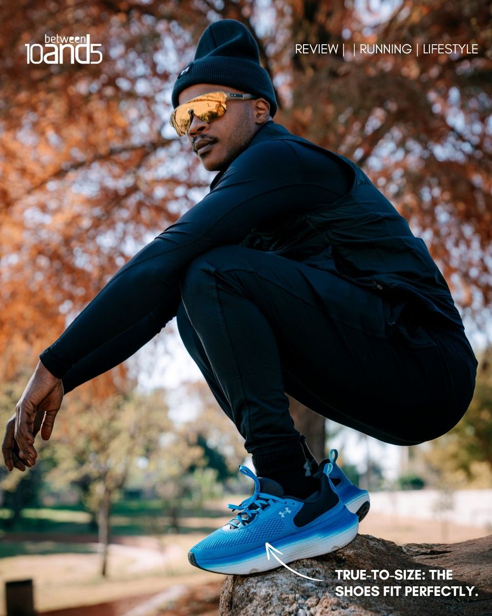 10and5's tweet image. What happens when you put a high-tech runner on Jozi streets?
We tested the Under Armour Infinite Elite 2 so you don’t have to.
From lockdown grip to future-proof design, this pair means business.
#10and5RunClub #UnderArmourZA #RunReview