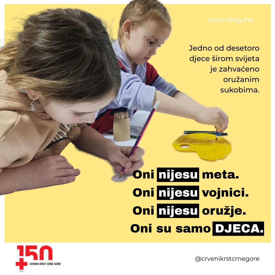 ⚠️Nijedno dijete ne bi smjelo izgubiti svoje djetinjstvo zbog sukoba. Iako djeca čine 40% korisnika naših aktivnosti zaštite i pomoći, nijedna pomoć neće biti dovoljna ukoliko strane u sukobu ne pokažu poštovanje prema njima.👧👦