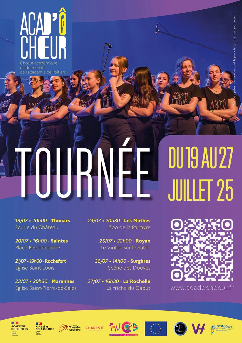 Tournée été 2025
J-2pour le lancement de le tournée d'été Acad’Ô Chœur !!!
On vous attendent pour un spectacle entraînant, un moment de bonheur et de fraîcheur au cœur de votre été ! 
Informations et réservations sur acadochoeur.fr