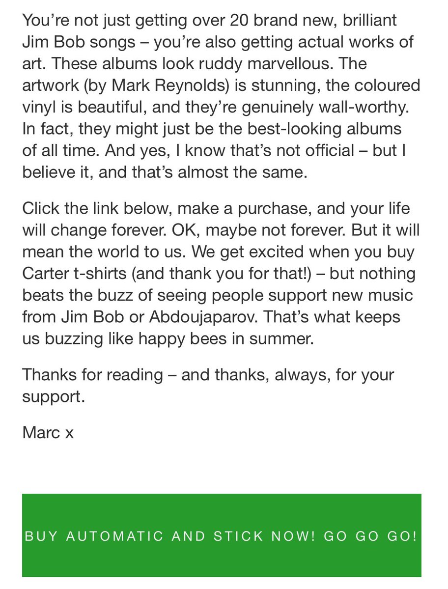 mrjimBob's tweet image. A long message from the music business’s most passionate manager.