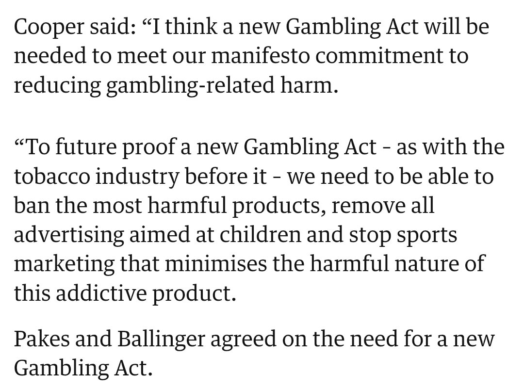 Why would a new gambling act be needed to do any of those things? 🤔

theguardian.com/society/2025/j…