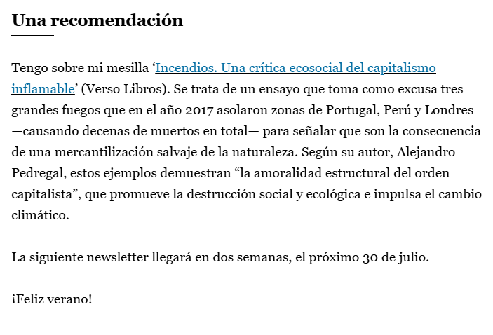 Versolibros's tweet image. 🔥Miguel Ángel Medina (@locodelpelorojo) recomienda &apos;Incendios&apos;, de @AlejoPedregal al final de su interesante newsletter de Clima y Medio Ambiente de @elpais_espana