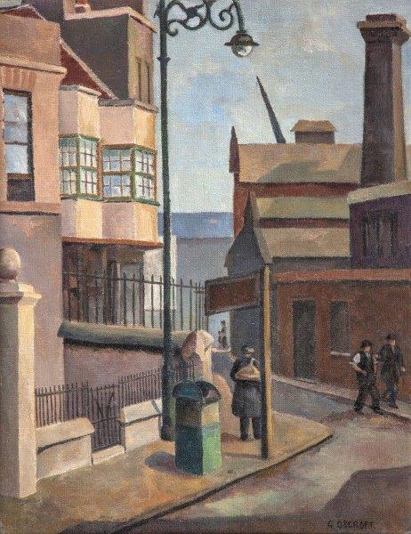 EastLndonGroup's tweet image. Today would have been Grace Oscroft's birthday as she was born on 17th July 1903. Here's her painting of "Old Houses, Bow" from 1934. The building with the bay windows is at 223, Bow Road & it is still there to this day: built c.1750! Sadly, this is the only known photo of Grace