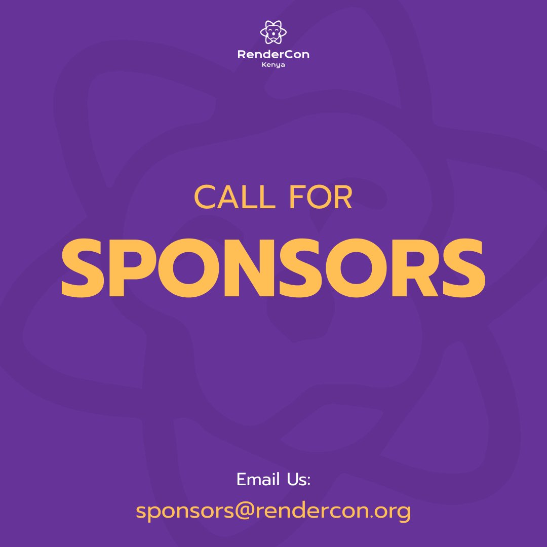 Calling all partners to be part of RenderCon2025🤝.
Partner with us to inspire the next generation in tech
Build brand visibility
Support innovation &amp; impact
Join us in shaping the future of technology!
#renderconke #rcke25 #reactdevske #renderconke2025