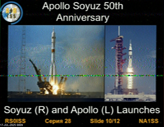 CX8AF's tweet image. SSTV Expedition 73 - ARISS Series 28 Apollo Soyuz and STS-51F. @ARISS_Intl @issfanclub #iss #sstv #amsat #cubesat #cubesat