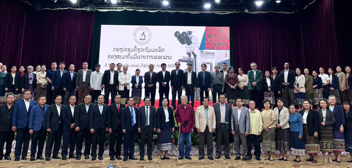 WR_LaoPDR's tweet image. 🧪🇱🇦 has launched the Lao Association for Medical Laboratory Science (LAMLS)! This is a key step toward strengthening lab quality, diagnostics, and biosafety.
As @WHO, we are proud to support efforts in 🇱🇦 to advance lab science capabilities + ethical & professional standards
