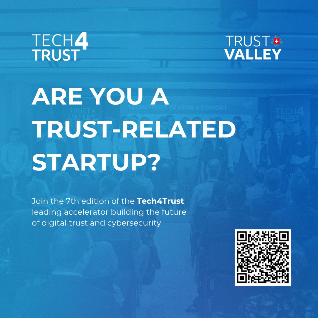 📢 Postulez pour la saison 7 de #Tech4Trust !
La date limite de candidature est le 31 août — déposez votre dossier dès maintenant :
👉 tech4trust.ch
#digitaltrust #cybersecurity #Startups #StartupAccelerator #TechStartups #Innovation #Tech #EPFL #EPFLinnovationpark