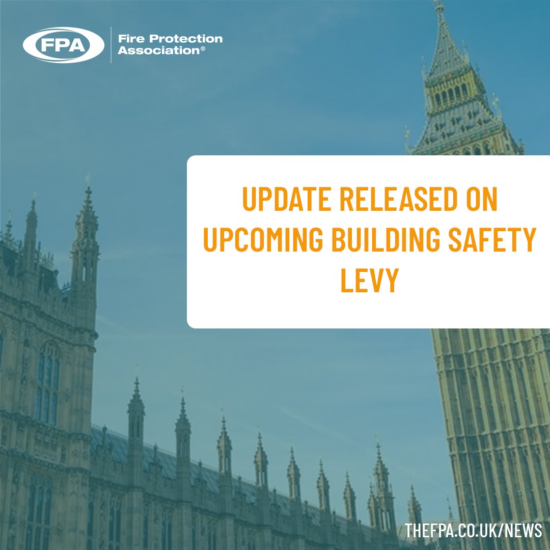 Ahead of its enforcement in October 2026, guidance and draft regulations for the Building Safety Levy have been released by the Ministry of Housing, Communities, and Local Government (MHCLG).

Find out more: thefpa.co.uk/news/update-re…

#FireSafety #FireProtection #FPA