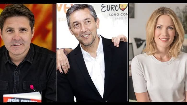 Este trío de imprensentables (<a href="/JesusCintora/">Jesús Cintora</a>, <a href="/Ruiz_Noticias/">Javier Ruiz</a> y <a href="/SIntxaurrondo/">Silvia Intxaurrondo</a>) y desinformadores son títeres del Partido Socialista del Señor Sánchez y del Gobierno de España. Fuera estos lameculos de la televisión pública <a href="/rtve/">RTVE</a>, la televisión de todos los españoles.