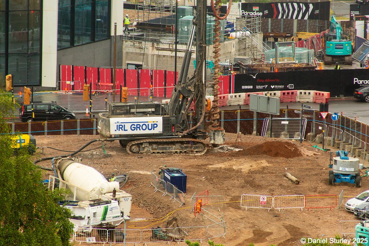 #Birmingham UK, the piling for the foundations has started at the #construction of the Edition #development 😎 
#BirminghamWeAre #Rising 
#Photography