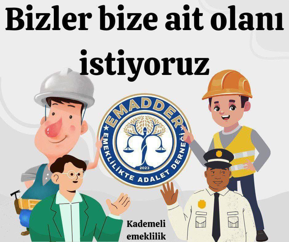 Ezbn77 (@kademe77) on Twitter photo Emeklilik bir lütuf değil, alın terinin karşılığıdır!
Yasa çıkacaksa, adaletli çıksın!
<a href="/EmadDernegi/">EMEKLİLİKTE ADALET DERNEĞİ ⚖️</a>
#YeniYasaKademeOlmalı Emeklilik bir lütuf değil, alın terinin karşılığıdır!
Yasa çıkacaksa, adaletli çıksın!
<a href="/EmadDernegi/">EMEKLİLİKTE ADALET DERNEĞİ ⚖️</a>
#YeniYasaKademeOlmalı