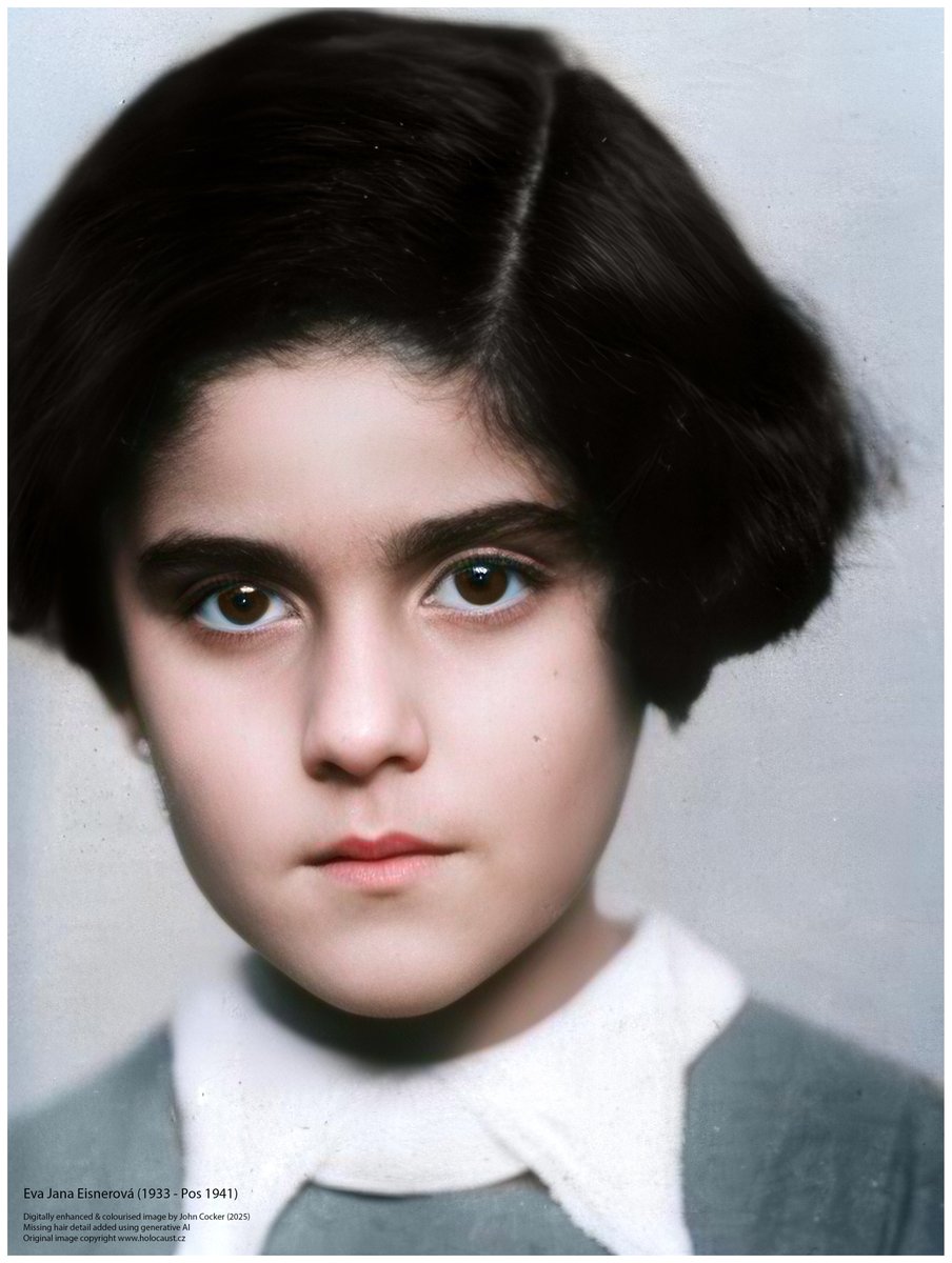 On this day in 1933, a Czech Jewish girl was born. On the 26 Oct 1941, she was deported to the Łódź Ghetto with her parents. They perished in the Shoah. Her name was Eva Jana Eisnerová
