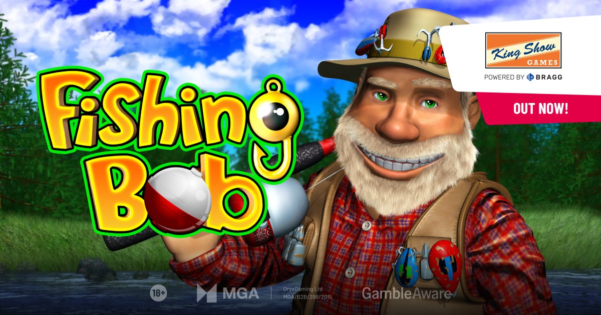 [OUT NOW in EU] 🎣 Fishing Bob 🎣 by King Show Games, Powered by Bragg. A land-based casino classic, now available for online play, with pick games, multipliers, jackpots, and prime fishing locations. $BRAG
#BraggGaming #KingShowGames #iGaming #ResponsibleGaming #OutNow
