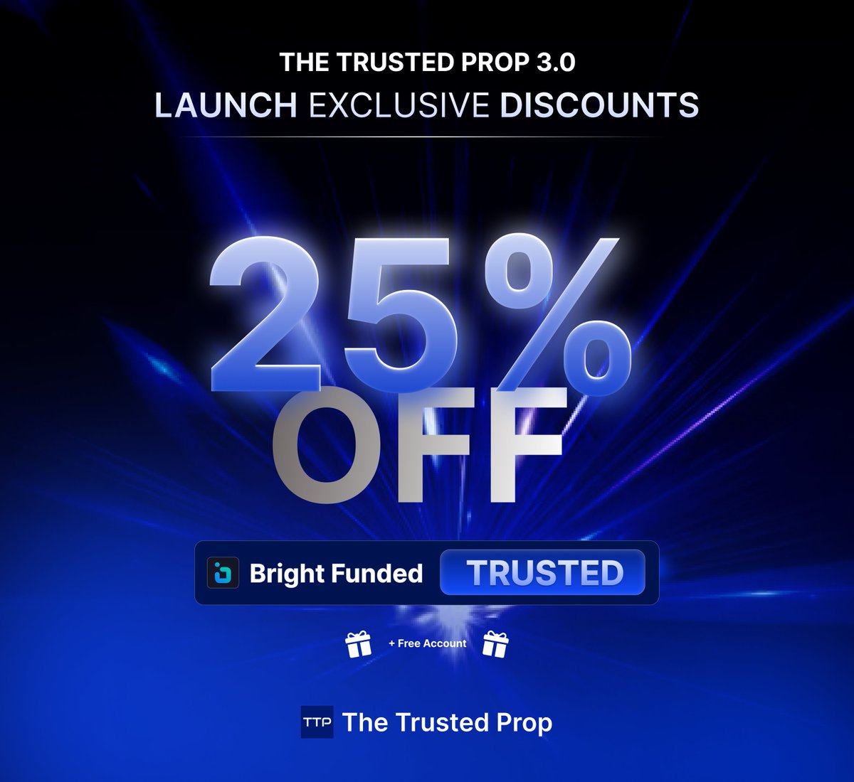 🎉 Exclusive Offer! 🎉

Get 25% off on your Bright Funded challenge with the code TRUSTED! Plus, enjoy a free account of the same size upon payout! 🚀

👉 Checkout Now and unlock this amazing deal! 💸

Link : thetrustedprop.com/prop-firms/bri…