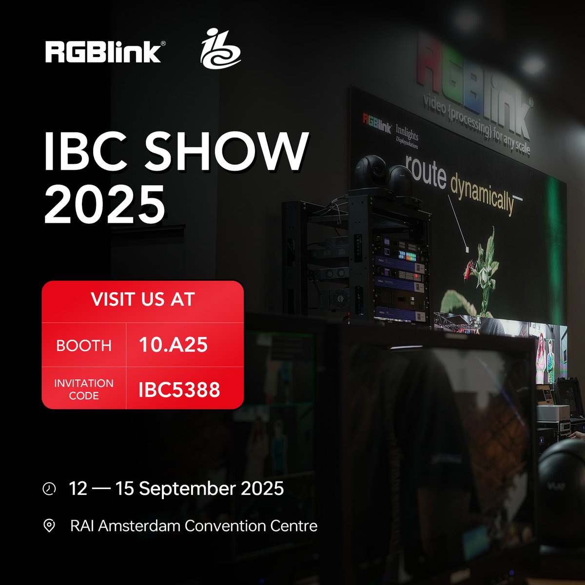 jacktalknew's tweet photo. You are welcome to register with RGBlink invitation code IBC5388! Meet you in #amsterdam at #RGBlink stand Hall 10 A25. https://t.co/0bjqp7mHG9