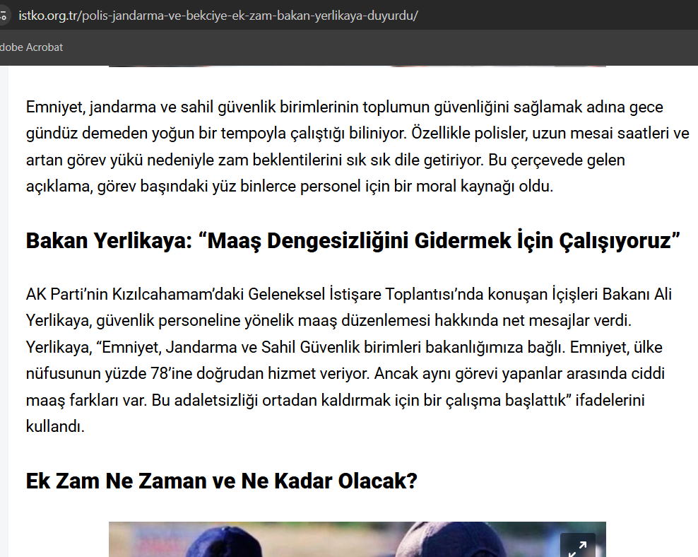 👉Öncelikle polis kardeşlerimize hayırlı olsun.  Darısı diğer arkadaşlarımızın başına ama bu şekilde yapılan zam pek çözüm olacağını sanmam muhtemelen toplu sözleşmede her hangi bir kalemi artırıp 10-12 bin tl artıracaklar.
👉Asıl çözüm önce oransal zamla en düşük memur maaşı