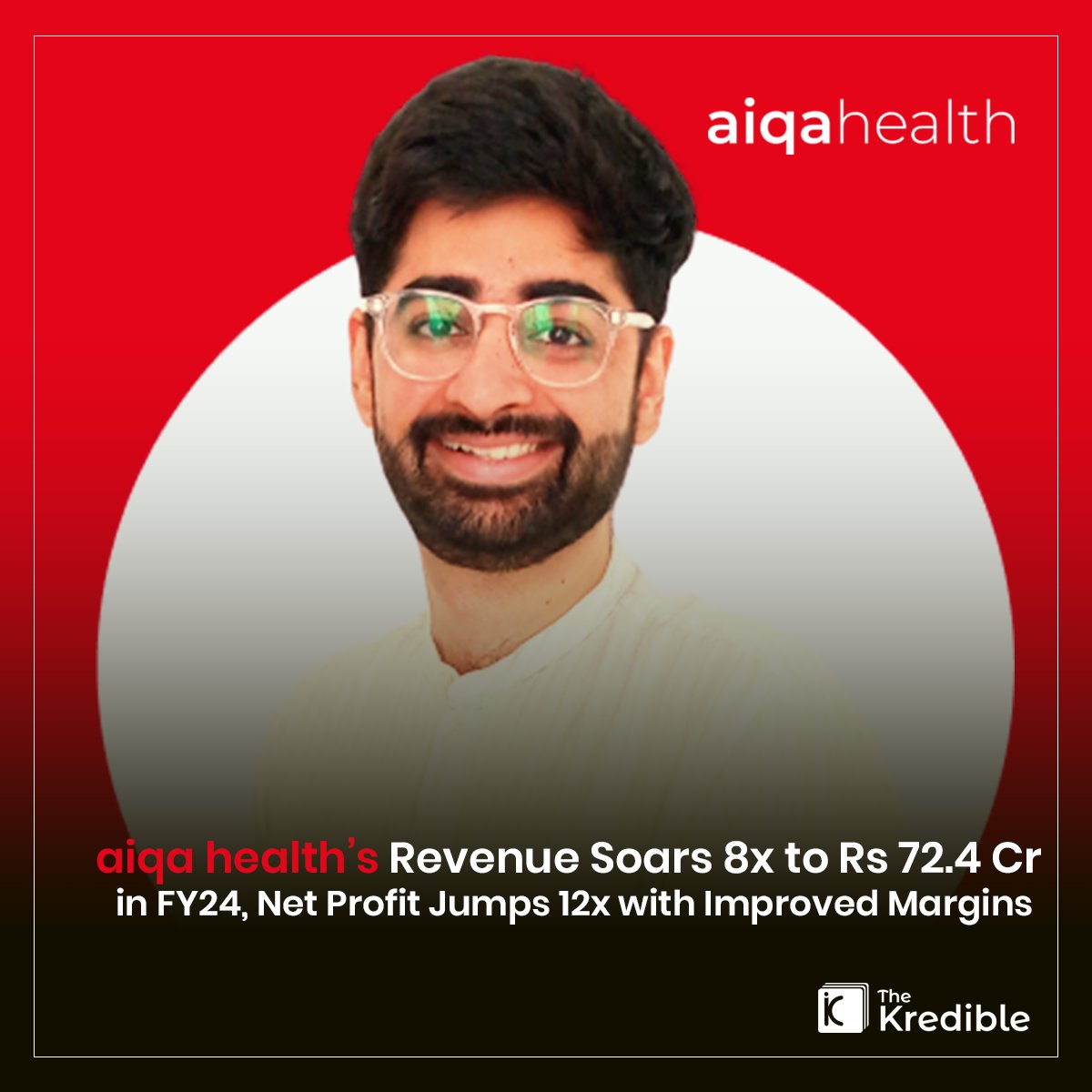 TheKredible's tweet image. Healthcare startup @aiqahealth reported a revenue of Rs 72.4 crore in FY24, marking a significant 8X jump from Rs 9 crore in FY23.
Read more at: thekredible.com/blogs/aiqa-heaโฆ