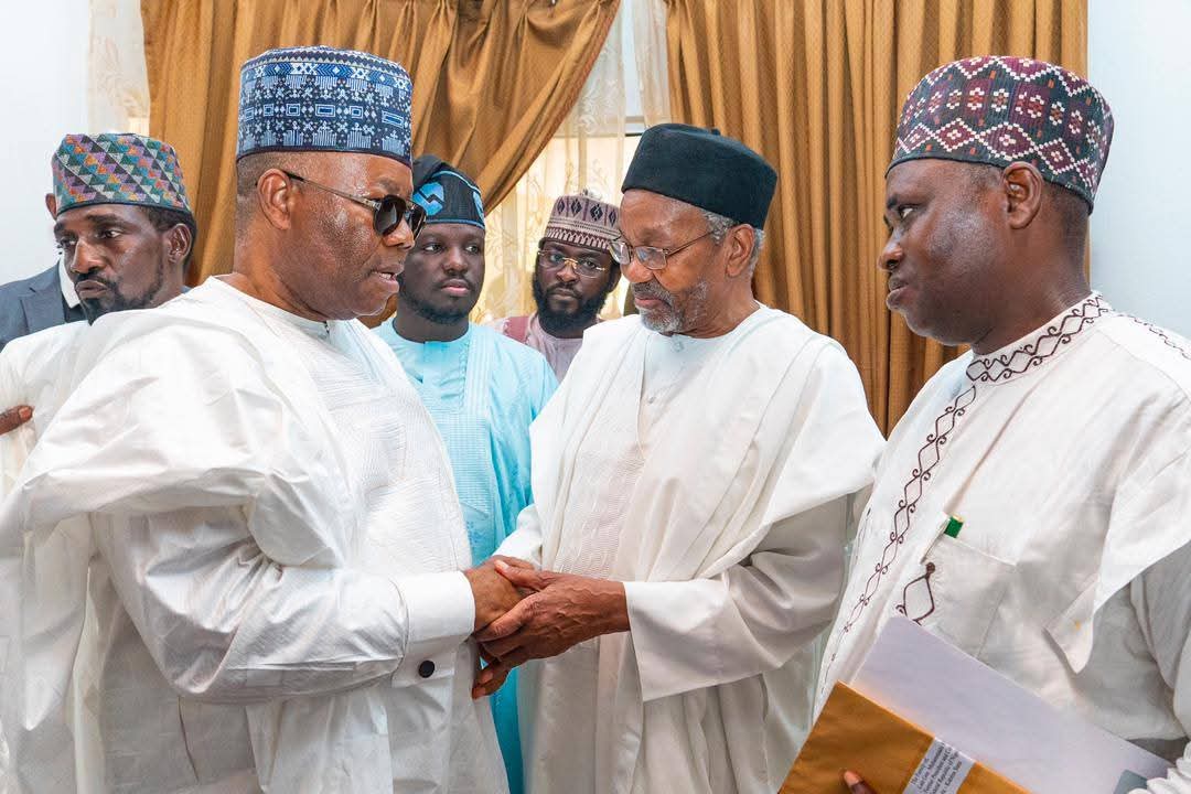 After several attempts by the Pilot to land our aircraft in Katsina State, due to traffic and lack of parking space in the airport, we had to return to Abuja, and as such, we couldn't attend the burial ceremony of our late former President.