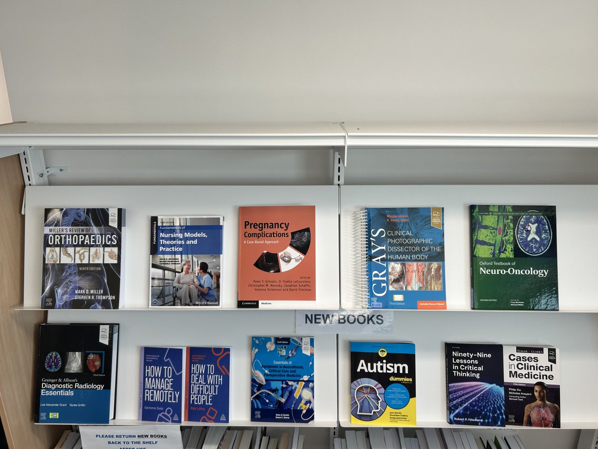 NHS Wales Library Service (NHSWLS) ππ (@welshhealthlib) on Twitter photo π¨New Books Alert π¨
Check out these new titles fresh on the shelves at the Grange University Hospital Library <a href="/ABUHBlibraries/">ABUHB Libraries</a> - request these and more of our titles at nhswaleslibrarysearch.cardiff.ac.uk π¨New Books Alert π¨
Check out these new titles fresh on the shelves at the Grange University Hospital Library <a href="/ABUHBlibraries/">ABUHB Libraries</a> - request these and more of our titles at nhswaleslibrarysearch.cardiff.ac.uk