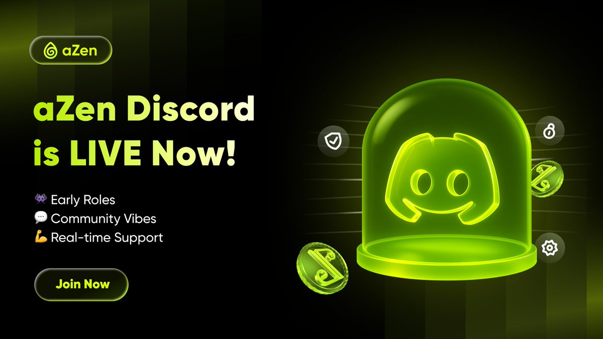 azen_protocol's tweet image. 🎉 We’re live on Discord!
Join the official aZen Hub community and be part of the future of AI × DePIN × Web3.
✅ Connect with devs & early miners
✅ Get the latest updates & extra drops
✅ Unlock exclusive tasks & rewards
👉 Join now: discord.gg/HnqFkK3XvY
#aZen #ZENi #Web3…