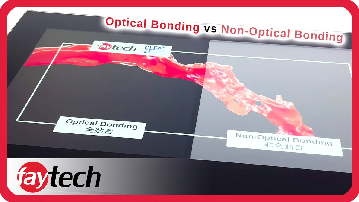 faytechShenzhen's tweet image. Discover the clear difference #opticalbonding makes in just 1 minute! Watch our side-by-side #comparison showcasing enhanced clarity, reduced glare, and greater durability with #faytech's optical bonding #technology. 🔍💪

Watch here: youtu.be/K4d3uSNi7xs