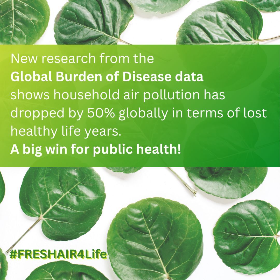 IPCRG's tweet image. A new paper has looked at trends in household #airpollution. Findings reveal:
50% drop in health burden since 1990
Sub-Saharan Africa & Oceania still face major risks
Children under 5 most affected
It’s time to push for cleaner cooking for all #FRESHAIR4Life #CleanCooking