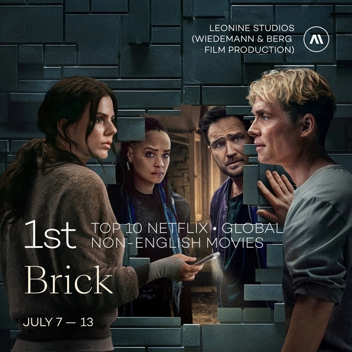 👏 Congrats to <a href="/LEONINEStudios/">LEONINE Studios</a> (Wiedemann &amp; Berg Film Production) for the successful release of #BRICK on <a href="/netflix/">Netflix</a>.

Ranked #1 worldwide among non-English films with over 18.2M views in its first week!

Now streaming on #Netflix: netflix.com/fr/title/81731…