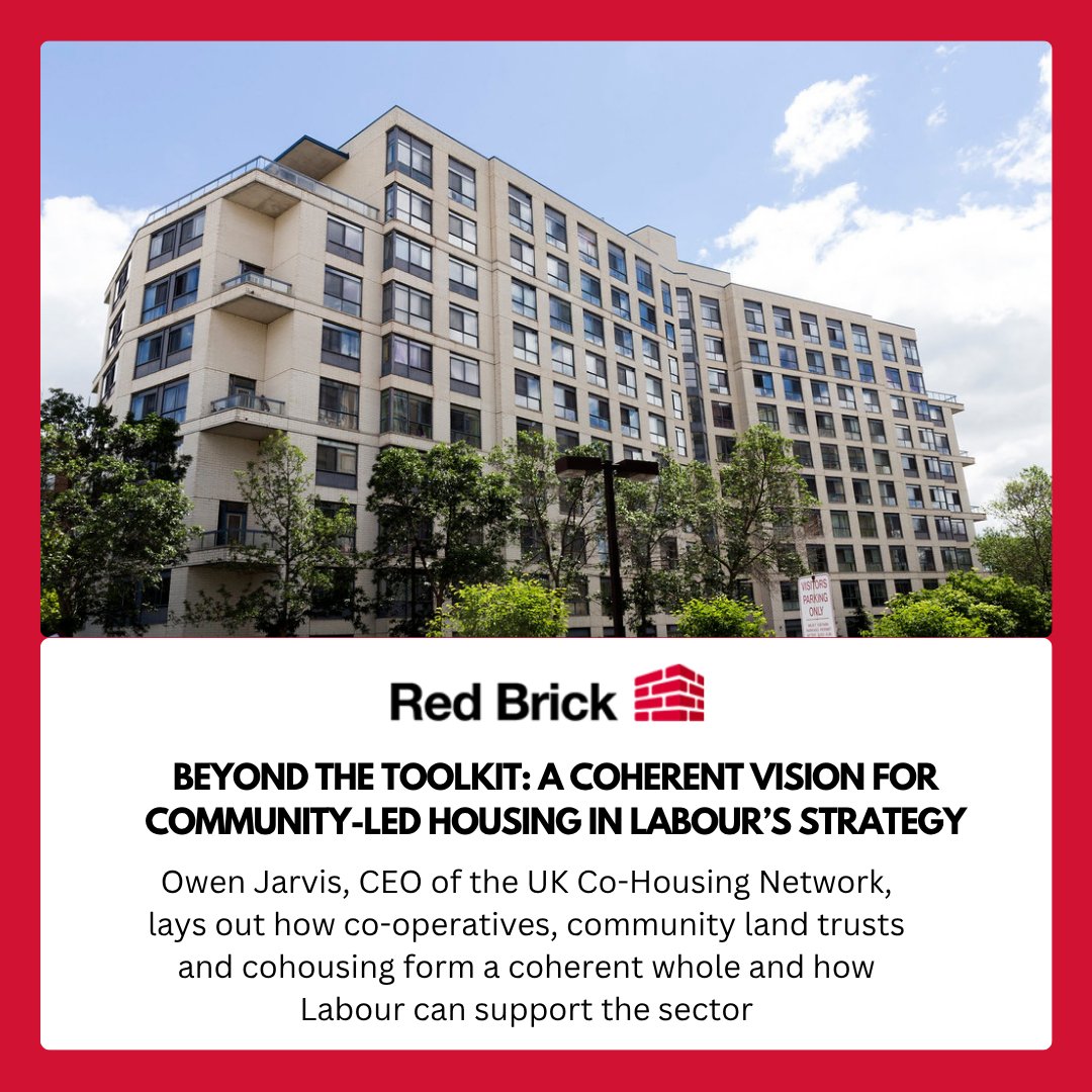 LabourHousing's tweet image. “In a time of housing crisis and political disaffection, community-led housing (CLH) is more than a delivery model. It’s a way to rebuild faith in the idea that society can work for everyone.”
Owen Jarvis writing for Red Brick
redbrickblog.co.uk/2025/07/beyond…