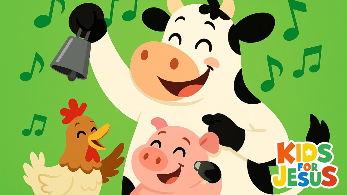 Farm Animal Band | Fun Cartoon Song for Kids with Cow, Horse &amp; Pig Music Party!
#ChristianSongsForKids #BibleStories #JesusLovesChildren

📺 Watch now: youtu.be/FtVGPjztD-w?si…