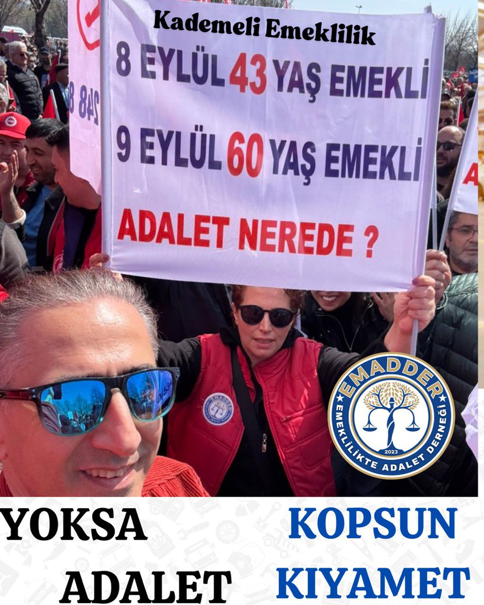 MURAT ÜNLÜ ⚖️ (@munlu184118) on Twitter photo Yıllarca vergi verdik, prim ödedik, nöbet tuttuk, üretime can verdik…
Ama bir tarih bizi sistemin dışına itti.
Biz hakkımızı geri istiyoruz, başka bir şey değil!
<a href="/EmadDernegi/">EMEKLİLİKTE ADALET DERNEĞİ ⚖️</a>
#YeniYasaKademeOlmalı Yıllarca vergi verdik, prim ödedik, nöbet tuttuk, üretime can verdik…
Ama bir tarih bizi sistemin dışına itti.
Biz hakkımızı geri istiyoruz, başka bir şey değil!
<a href="/EmadDernegi/">EMEKLİLİKTE ADALET DERNEĞİ ⚖️</a>
#YeniYasaKademeOlmalı
