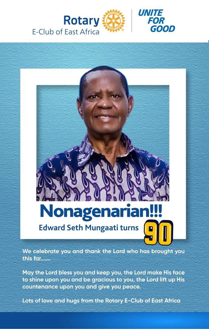 Happy birthday Dad, Rotarian Edward on this milestone 90th Birthday. Thank you for teaching us and laying a foundation for a purpose filled life and for being a true inspiration. Be blessed now and always. Much love 🙏🏾