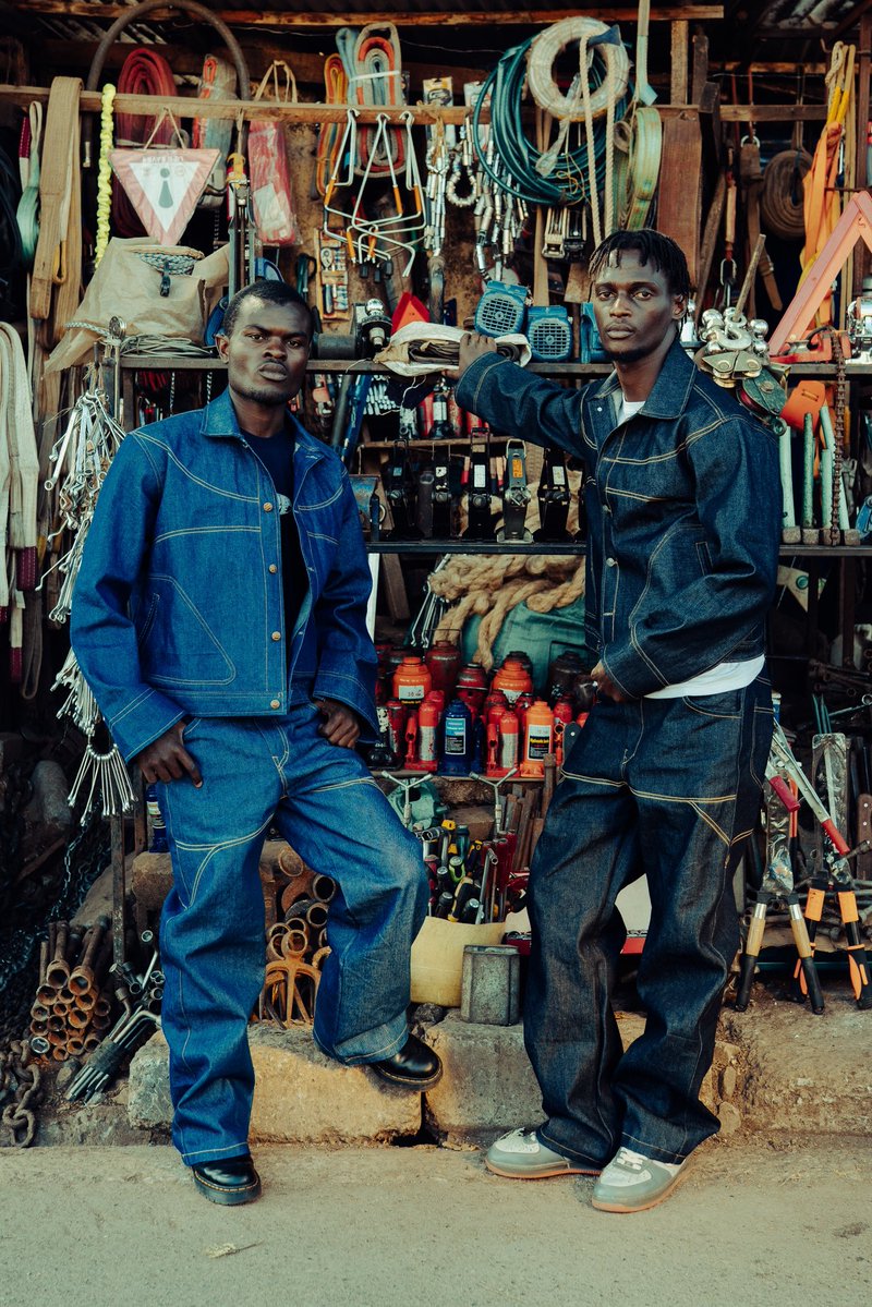 NairobiNnoize's tweet image. Rasto and wasike in the recently dropped mboka denim set as seen by @Franciskiguta
.
Now available for preorder.