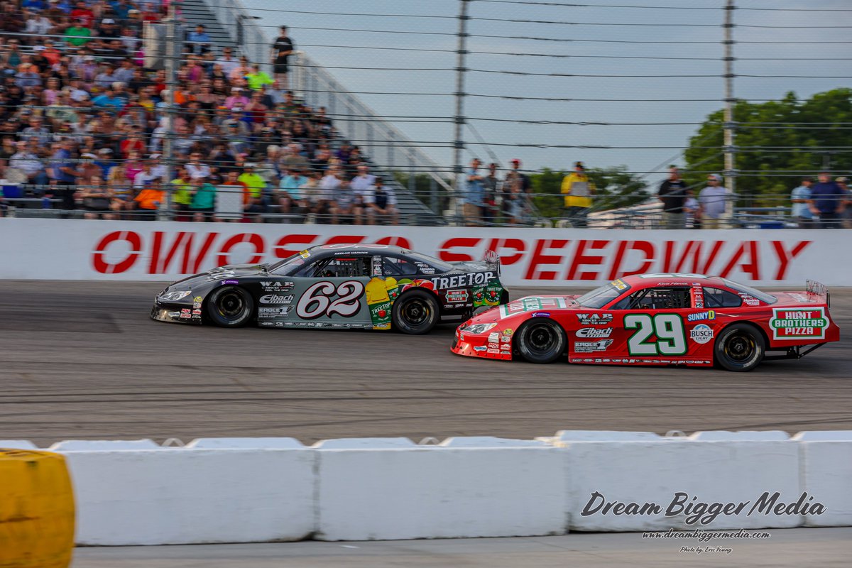 Eric Young ππΈ (@eyoungdbm) on Twitter photo Father and son, <a href="/KevinHarvick/">Kevin Harvick</a> looks low on son
<a href="/KeelanHarvick/">Keelan Harvick</a> in turn two at <a href="/ospeedway1939/">OwossoSpeedway1939</a>
during the <a href="/CRAracing/">CRA Racing</a> Masters of the Pros 200 Wednesday Night. Father and son, <a href="/KevinHarvick/">Kevin Harvick</a> looks low on son
<a href="/KeelanHarvick/">Keelan Harvick</a> in turn two at <a href="/ospeedway1939/">OwossoSpeedway1939</a>
during the <a href="/CRAracing/">CRA Racing</a> Masters of the Pros 200 Wednesday Night.