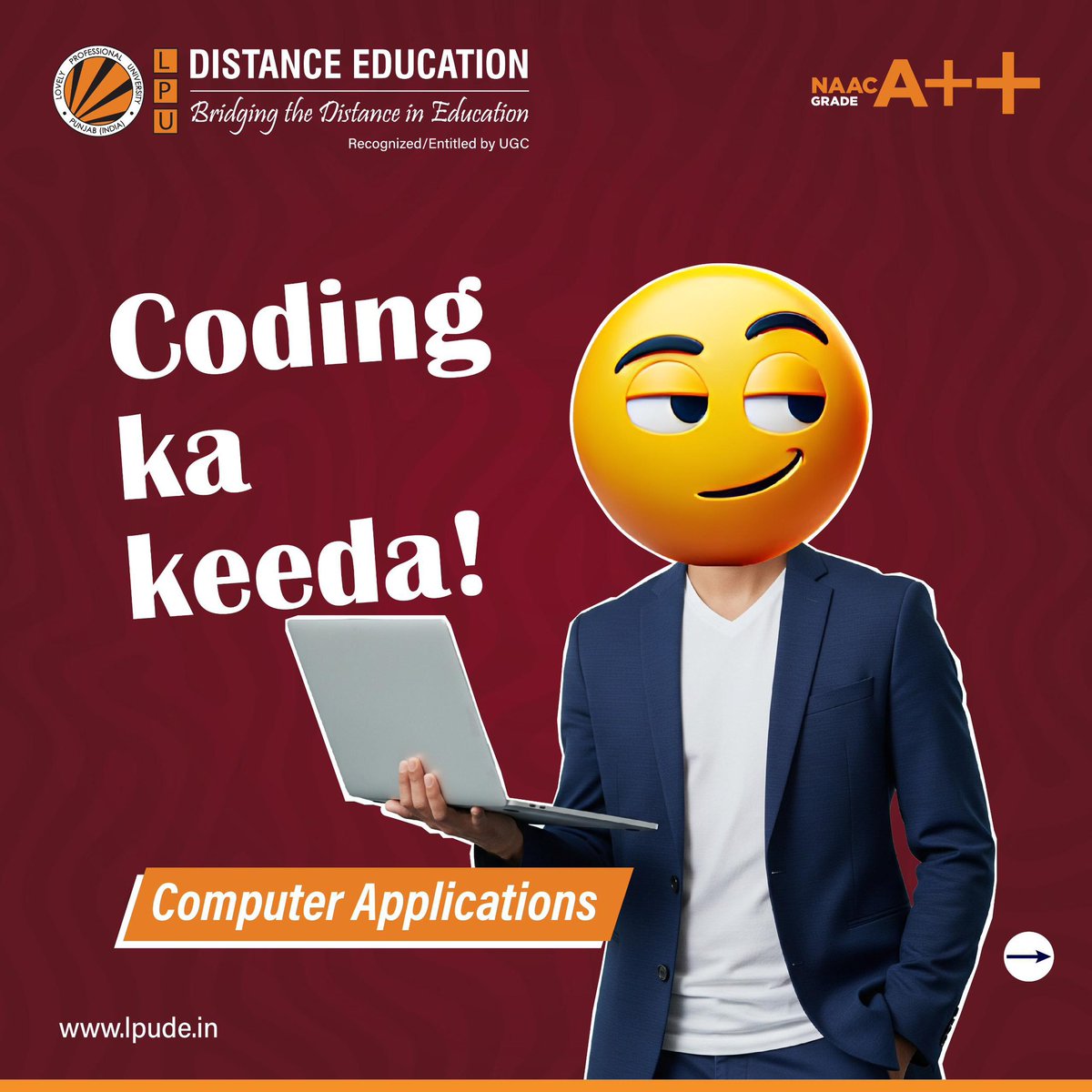 LPUDistanceEdu's tweet image. In this digital world, words may fall short — but emojis say it all!

On this  #WorldEmojiDay, we reimagined LPU Distance Education Programmes as emojis! 😎 

Share your own emoji-Programmes match in the comments and let the creativity shine!

 #EmojiFun  #FunWithEmojis…